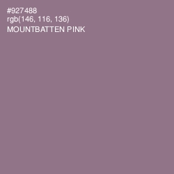 #927488 - Mountbatten Pink Color Image